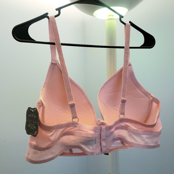 Lovely black fuchsia by secret lace 2pc bra set plus Sz-42C - Picture 7 of 15